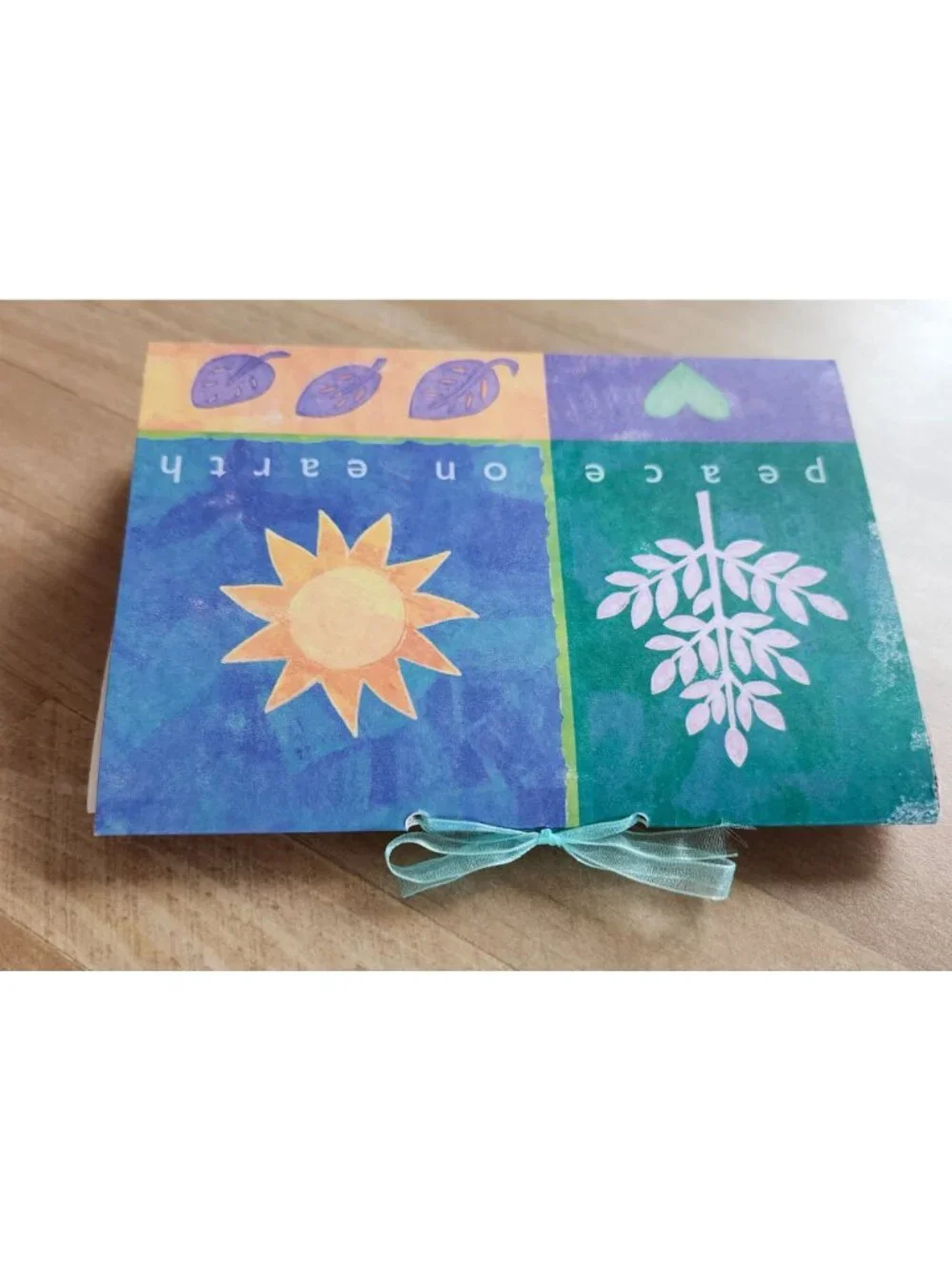 Handmade Junk Journal Booklet 60 pages Peace On Earth